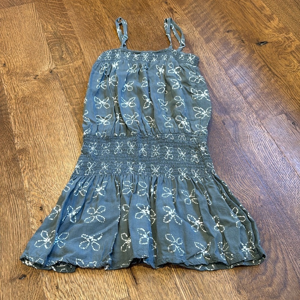 Skemo Girls Dress Green and White Size XL